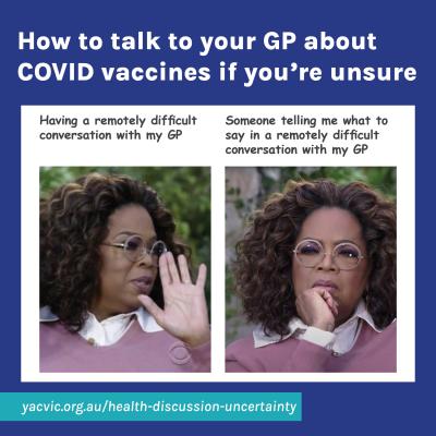 'Healthcare chats if you're unsure' resource thumbnail