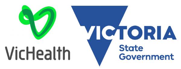 VicHealth and Victorian Government logos